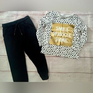 Outfit 2 Pc Joggers/LS Casual Top 3T